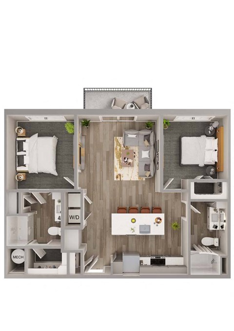 Lenox Bayside B3 Floor Plan